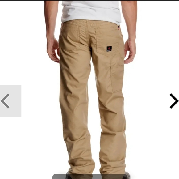 Forge Men's Khaki FR Utility Pants. Size 34x32. New.FLAME RESISTANT WORK WEAR - Picture 2 of 7
